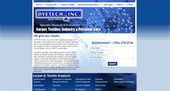 Desktop Screenshot of dyetechinc.com