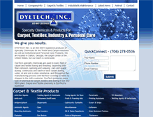 Tablet Screenshot of dyetechinc.com